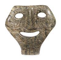 An Inuit Carved Greenstone Mask