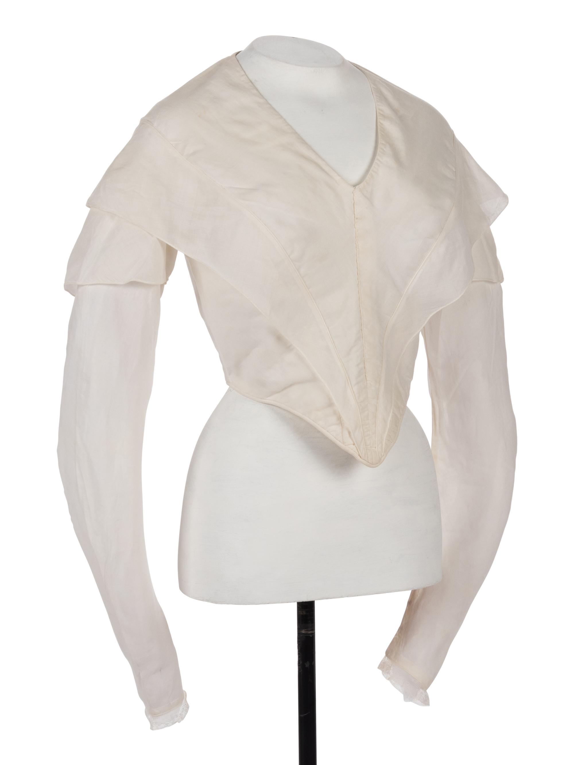 Two 19th Century Cotton Bodices, 1830-40s