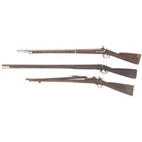 Three Relic & Incomplete Muskets