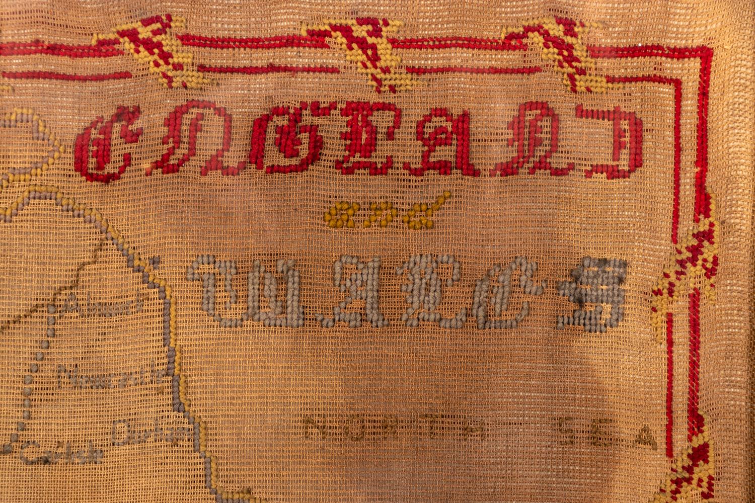 A Needlepoint Map of England