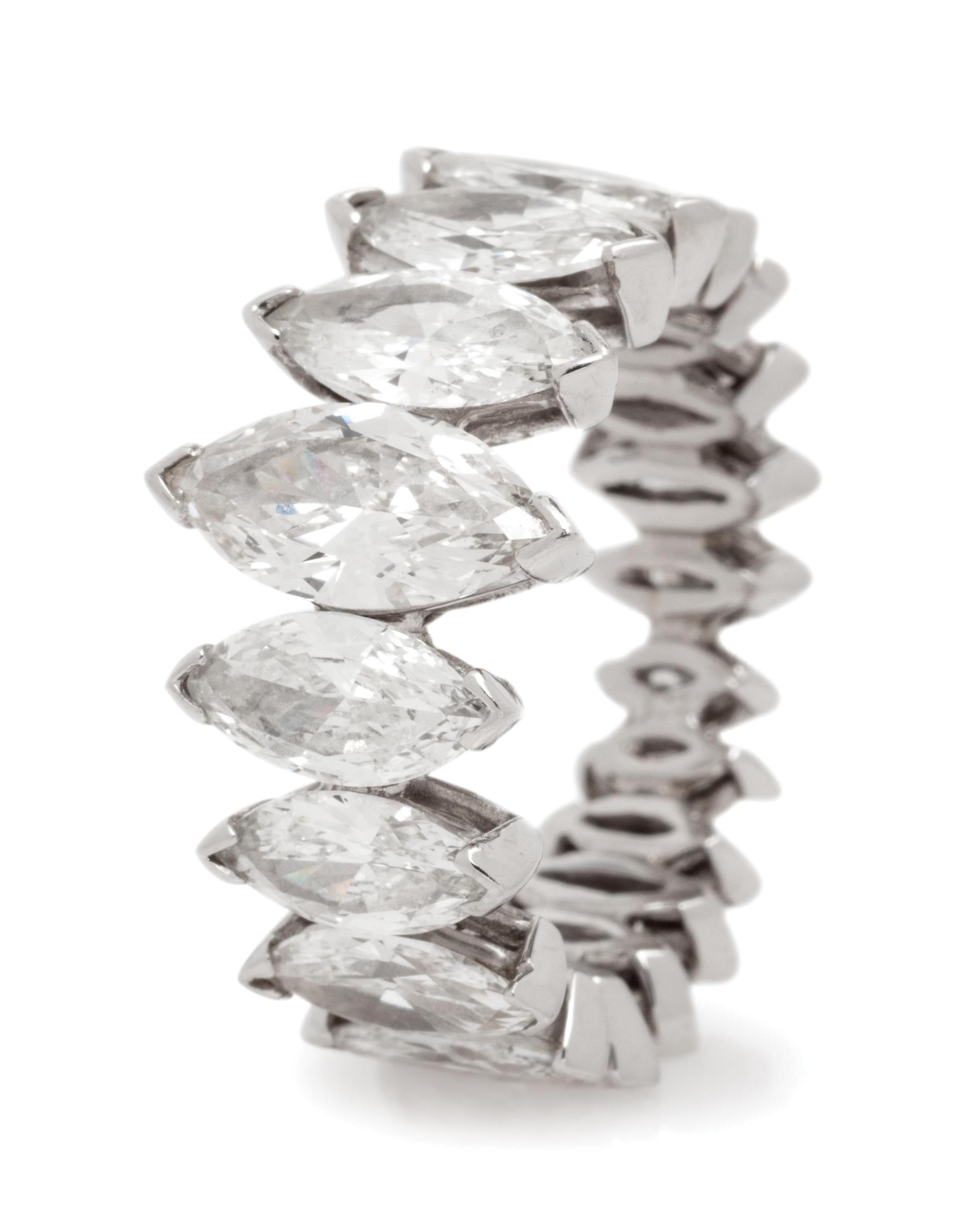 Platinum and Diamond Eternity Band
