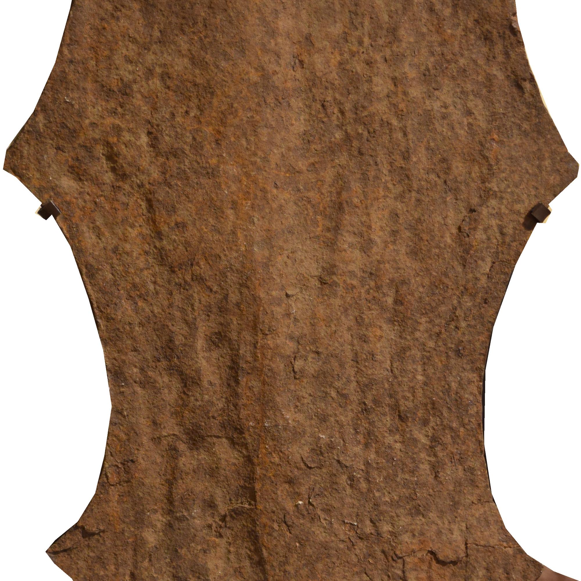 Iron Currency on Custom Mount 9.5" W x 4" D x 28.5" H — Nigeria, Mid-20th Century