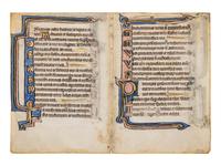 A collection of leaves from Psalter manuscripts, illuminated in Flanders in the first half of the thirteenth century, joined with a group of seventeenth- or eighteenth-century Psalter leaves drawn according to similar models