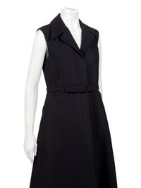 Christian Dior Silk Sleeveless Dress with Belt