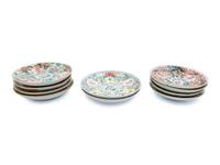 Ten Chinese Famille Rose Porcelain Dishes