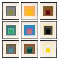 Homage to the Square (a group of nine from the portfolio of ten)