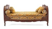 A French Provincial Walnut Daybed