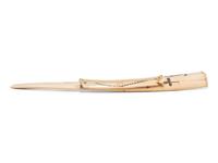 Alaskan Scrimshawed Cribbage Board