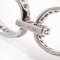 A 14K White Gold and Diamond Necklace