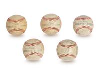 A Group of 1950s Detroit Tigers Team Signed Autograph Baseballs