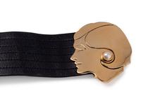 Chanel Leather Belt with Coco Buckle, 1970s