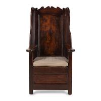 A Northern English Oak Lambing Chair