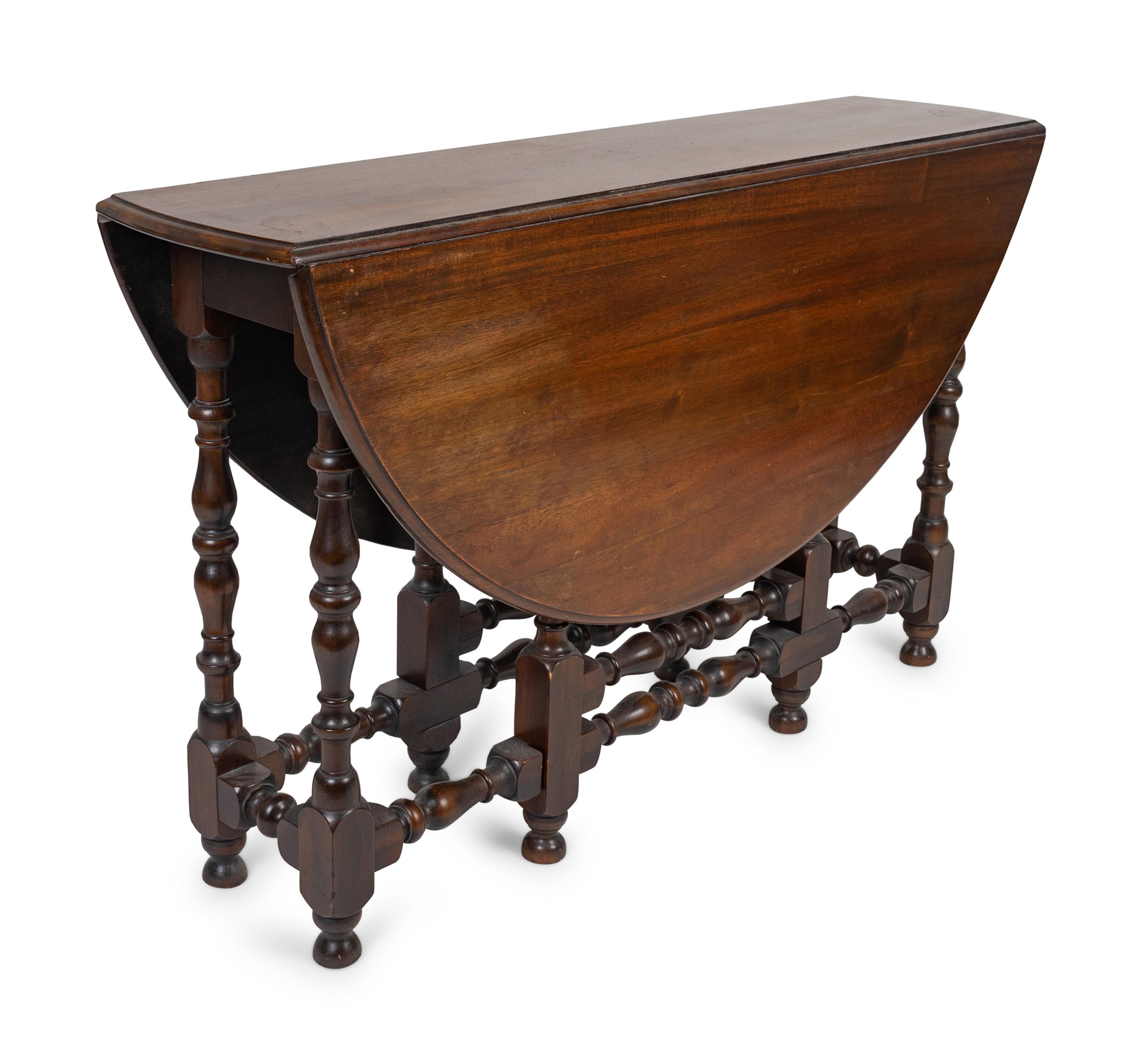 An English Mahogany Gate-Leg Table
