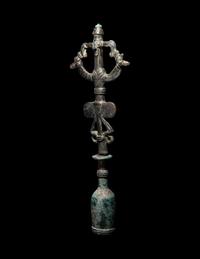 A Luristan Bronze Finial with The Master of the Animals