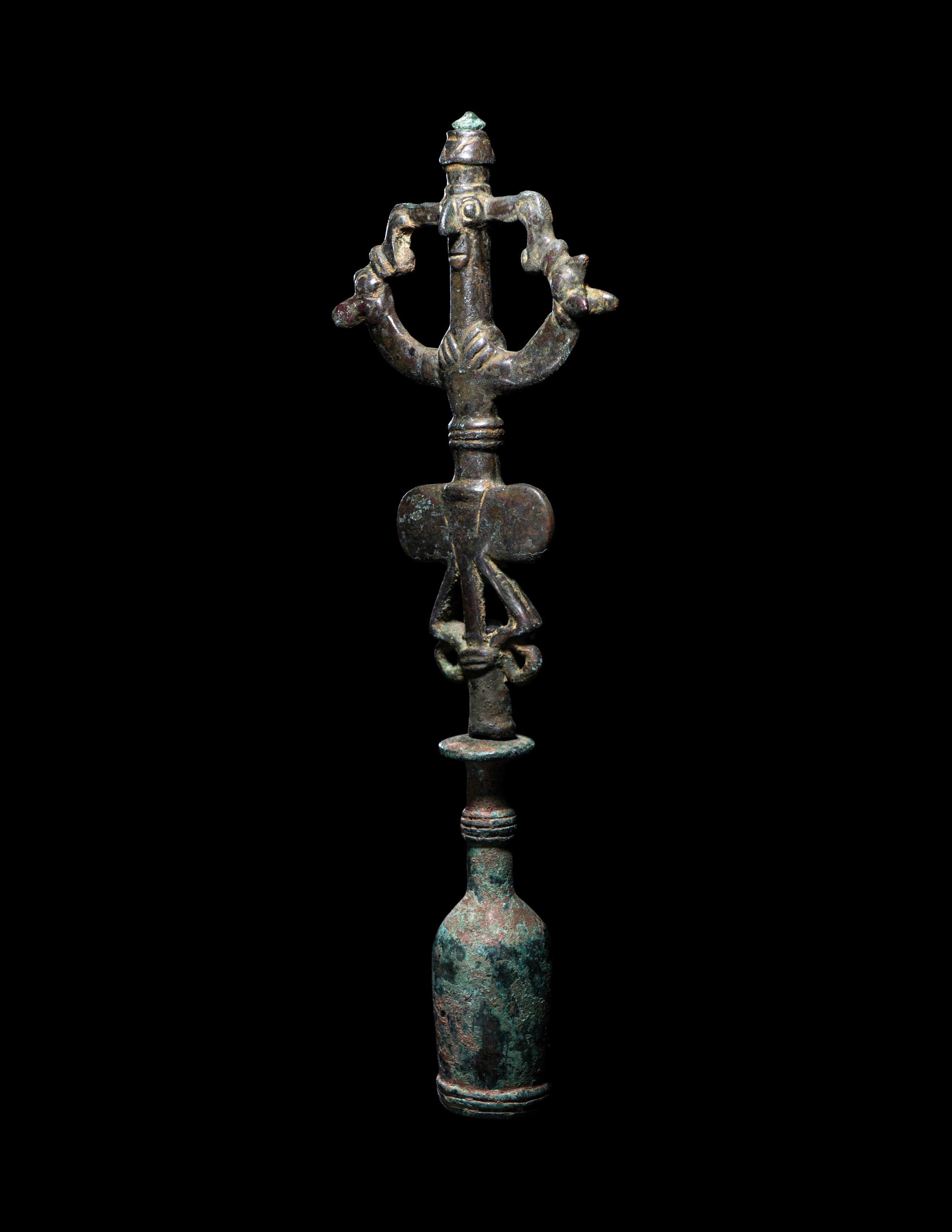 A Luristan Bronze Finial with The Master of the Animals