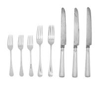 A Group of English Silver Flatware Articles