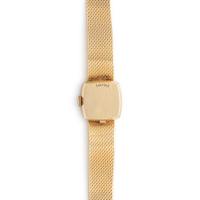 OMEGA, RETAILED BY TIFFANY & CO., 14K YELLOW GOLD AND DIAMOND WATCH