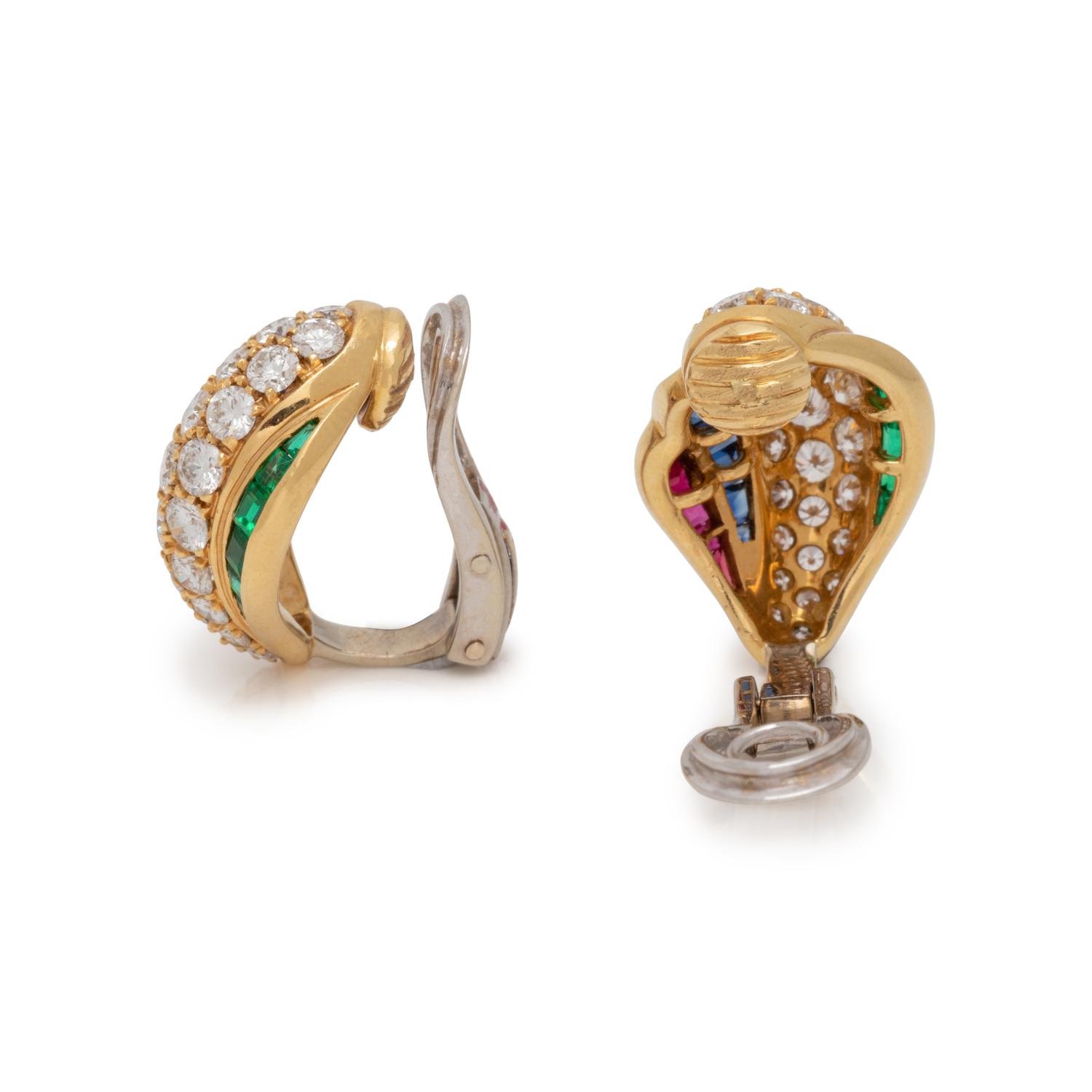 PICCHIOTTI, DIAMOND AND MULTIGEM EARCLIPS