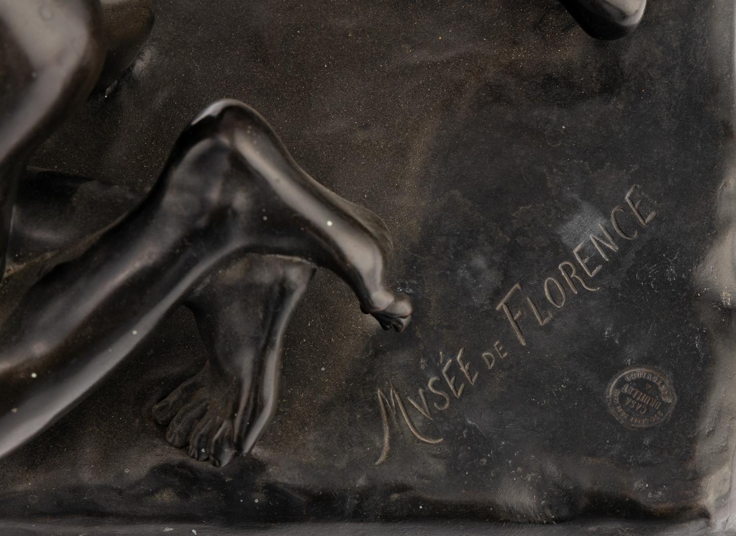 An Italian Bronze Figural Group of The Wrestlers