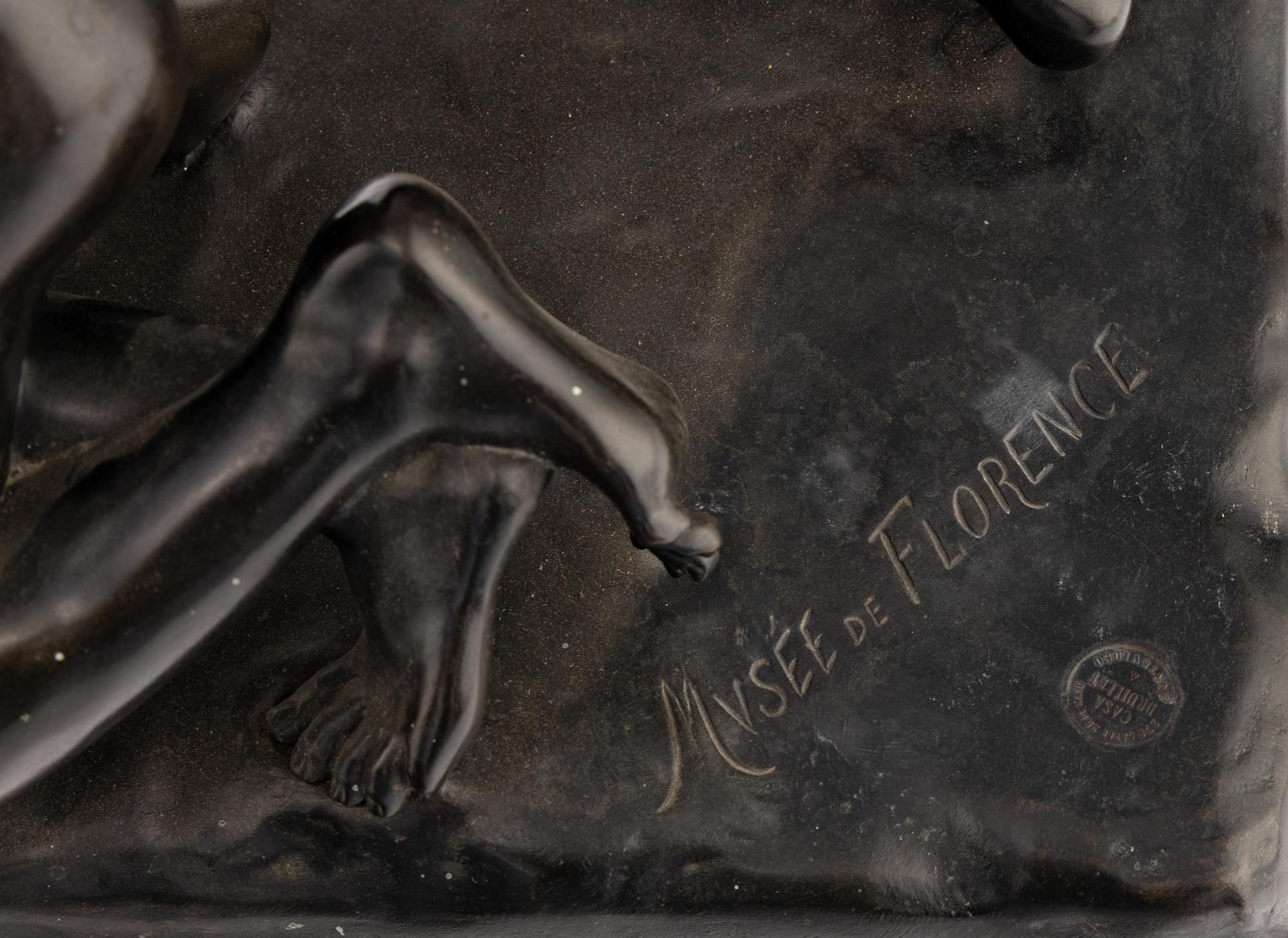 An Italian Bronze Figural Group of The Wrestlers