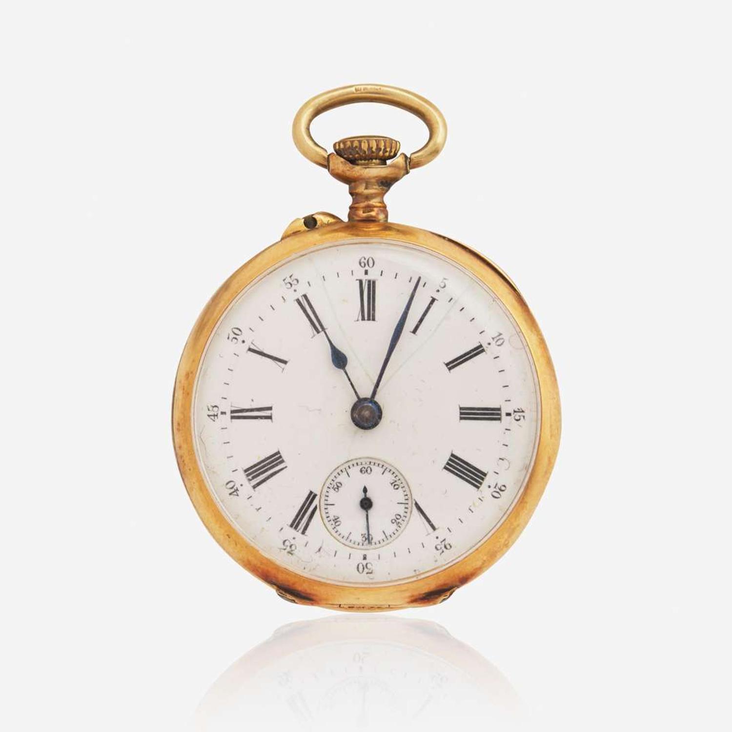 9ct Gold Ladies Pocket Watch French, c.1890