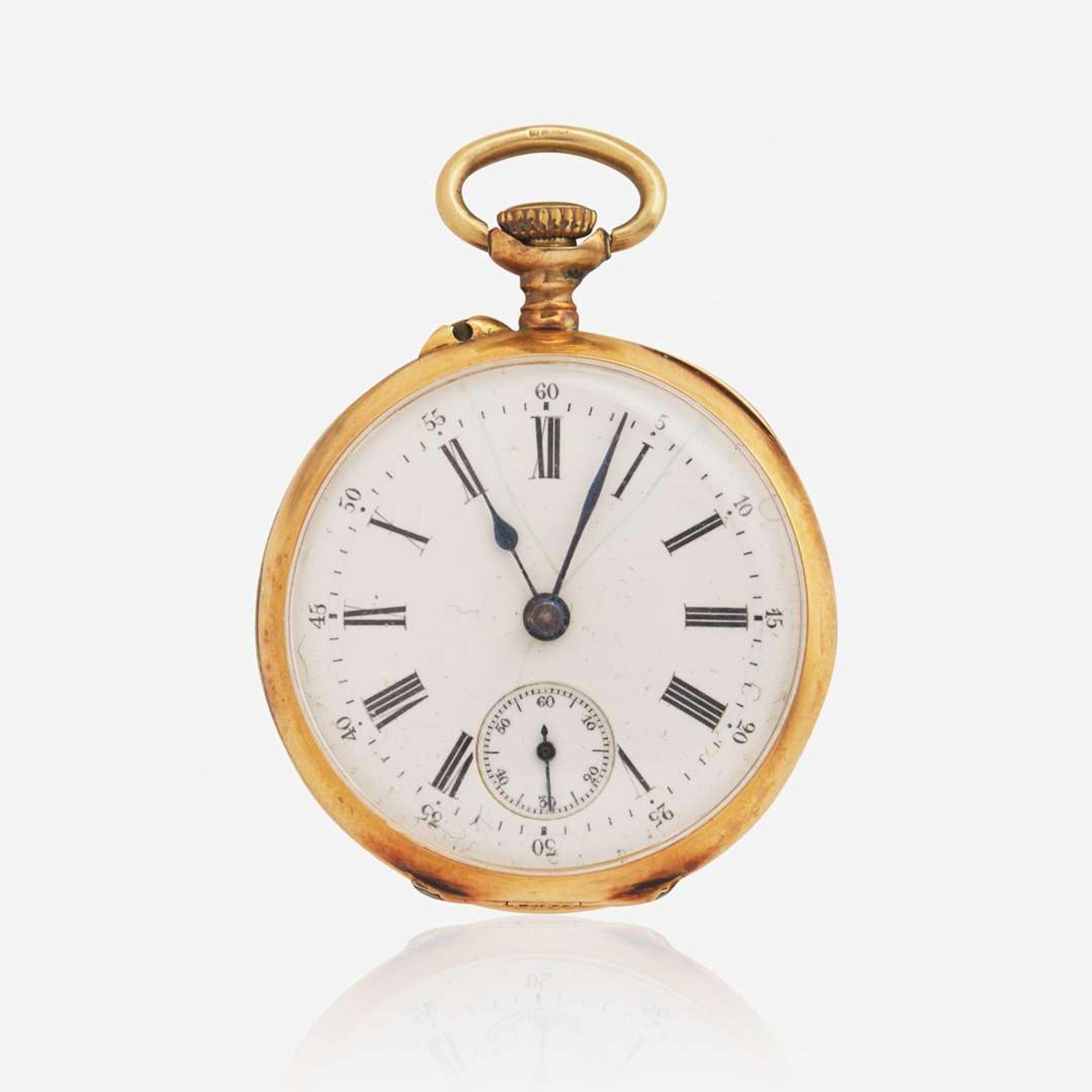 9ct Gold Ladies Pocket Watch French, c.1890