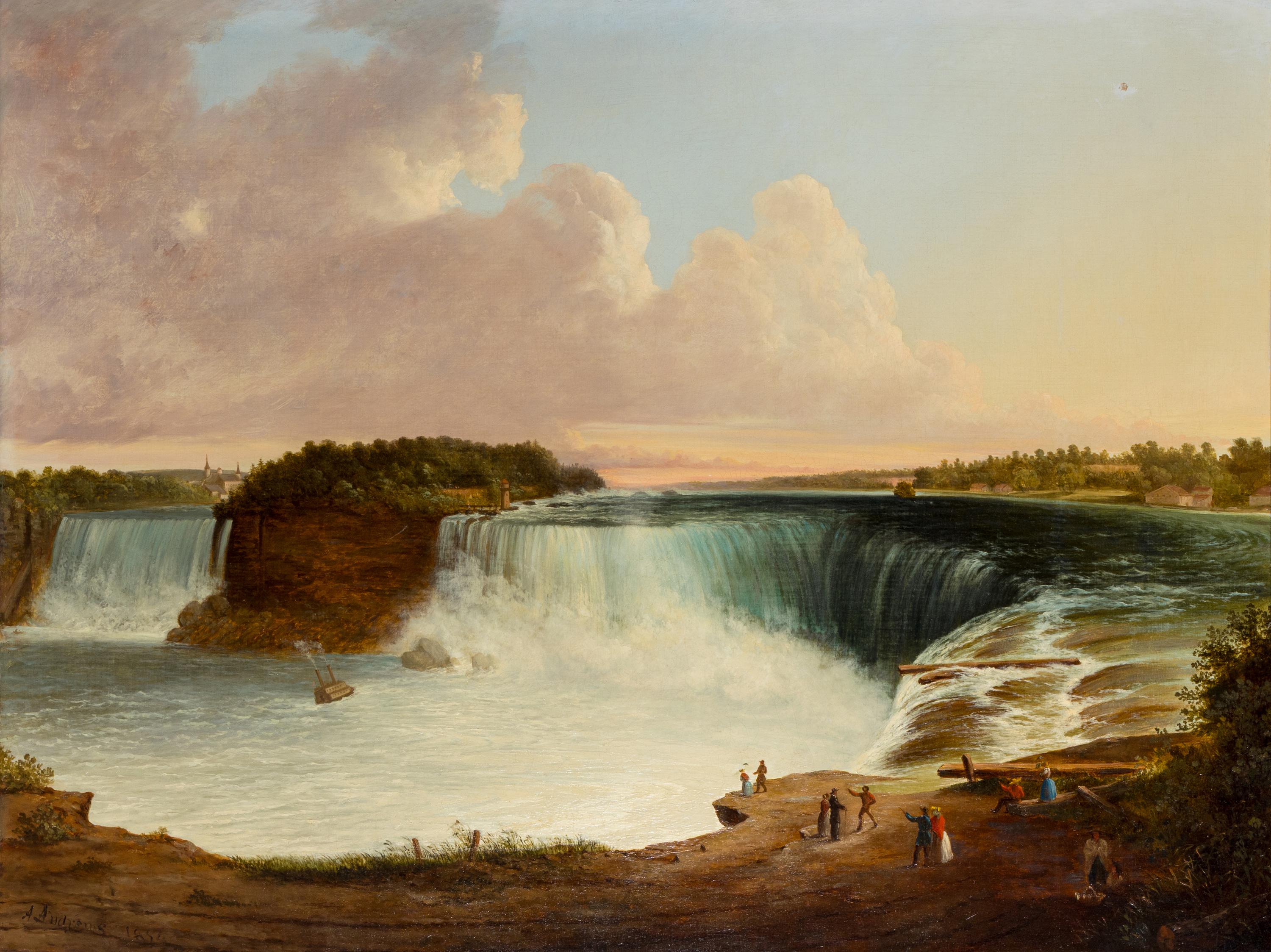 Ambrose Andrews (1805-1877), View of Niagara Falls
