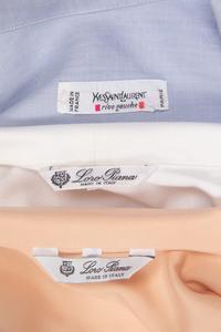Three Designer Shirts by Loro Piana and Yves Saint Laurent, 1990-2000s