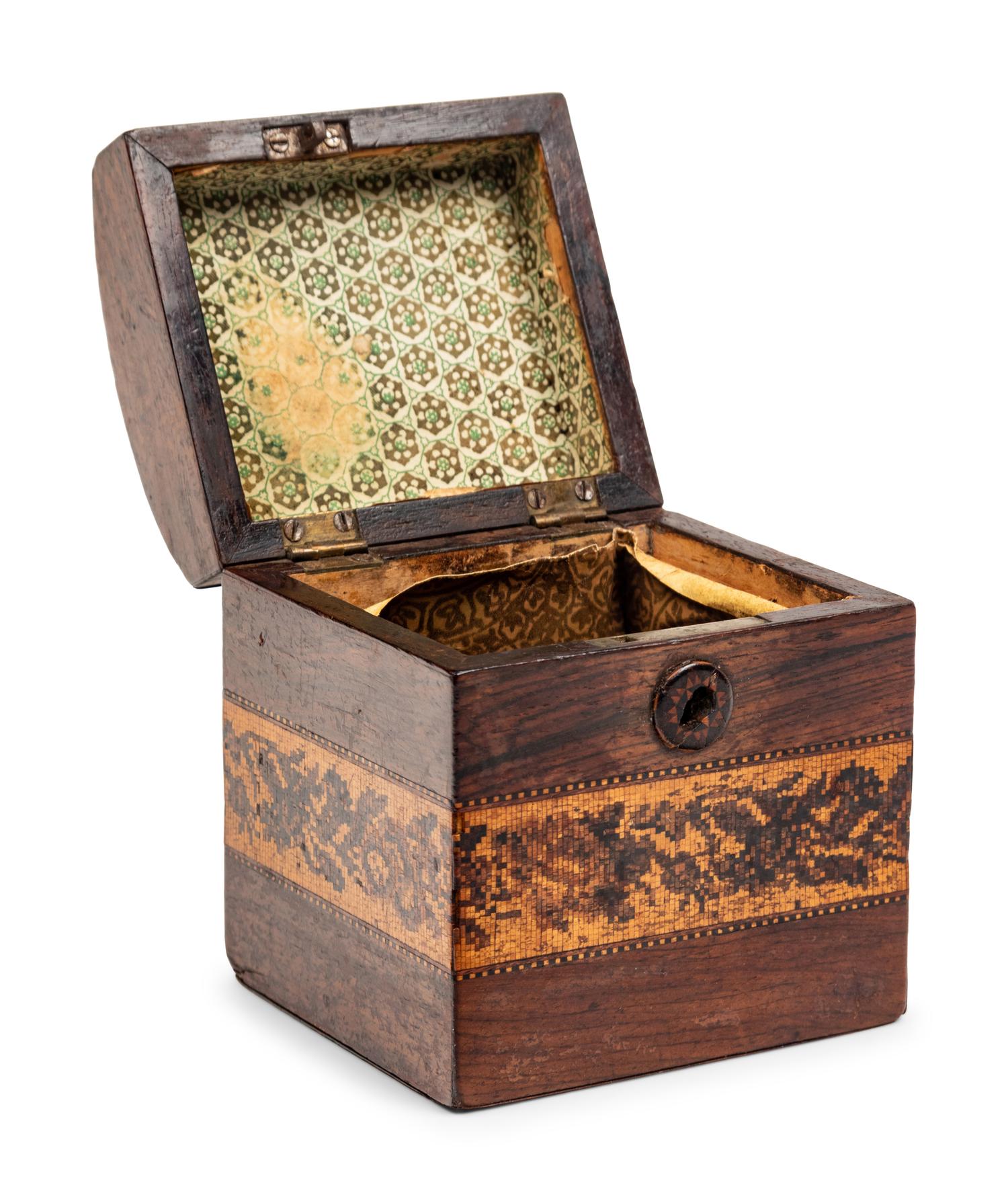 A Regency Inlaid Tea Caddy