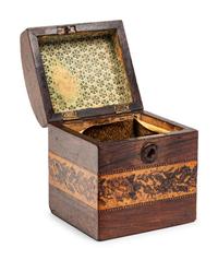 A Regency Inlaid Tea Caddy