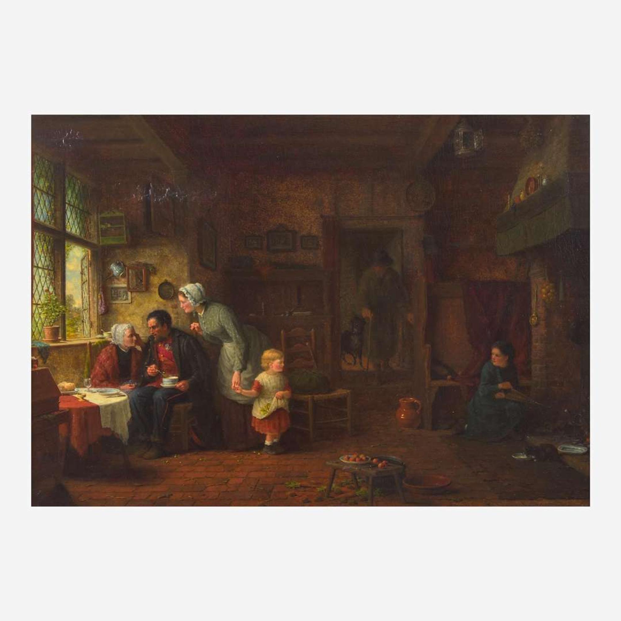 Frederick Daniel Hardy (British, 1827-1911) Home from Service