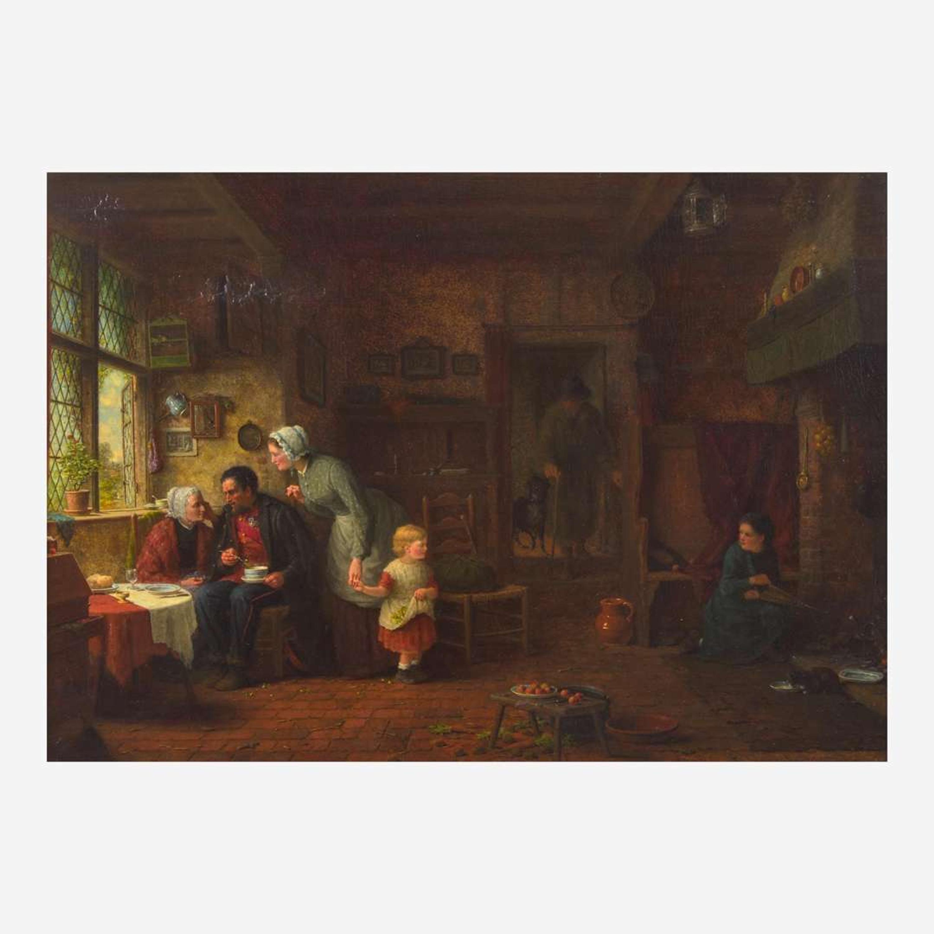 Frederick Daniel Hardy (British, 1827-1911) Home from Service
