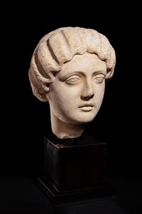 A Roman Marble Portrait Head of the Empress Faustina Minor