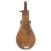 A Rifleman's "Peace" Flask by Batty Dated 1850