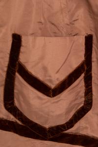 Silk Faille and Velvet Two-Piece Dress, 1878