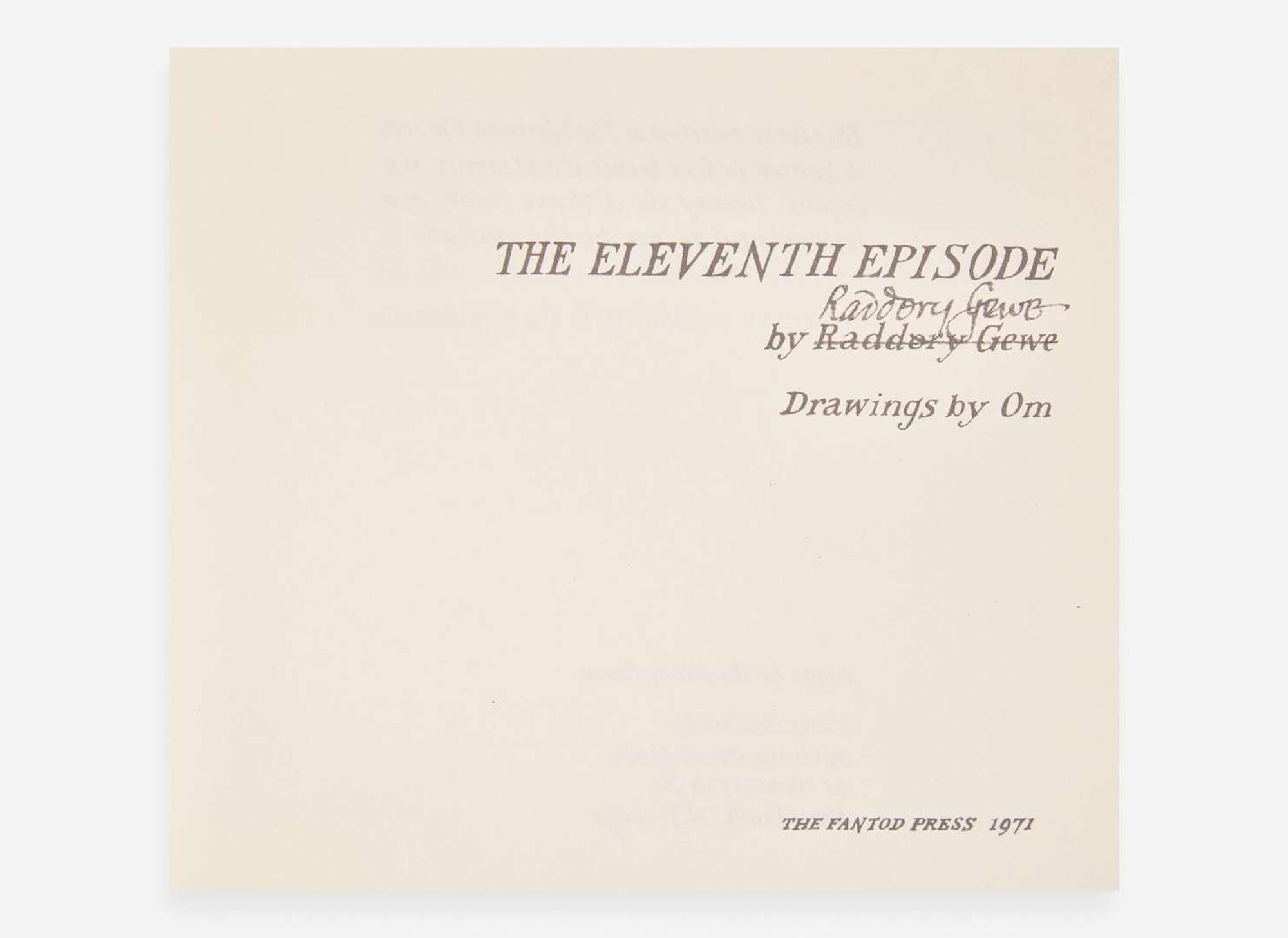 [Children's & Illustrated] Gorey, Edward: Three Books from the Fantod Press [III]