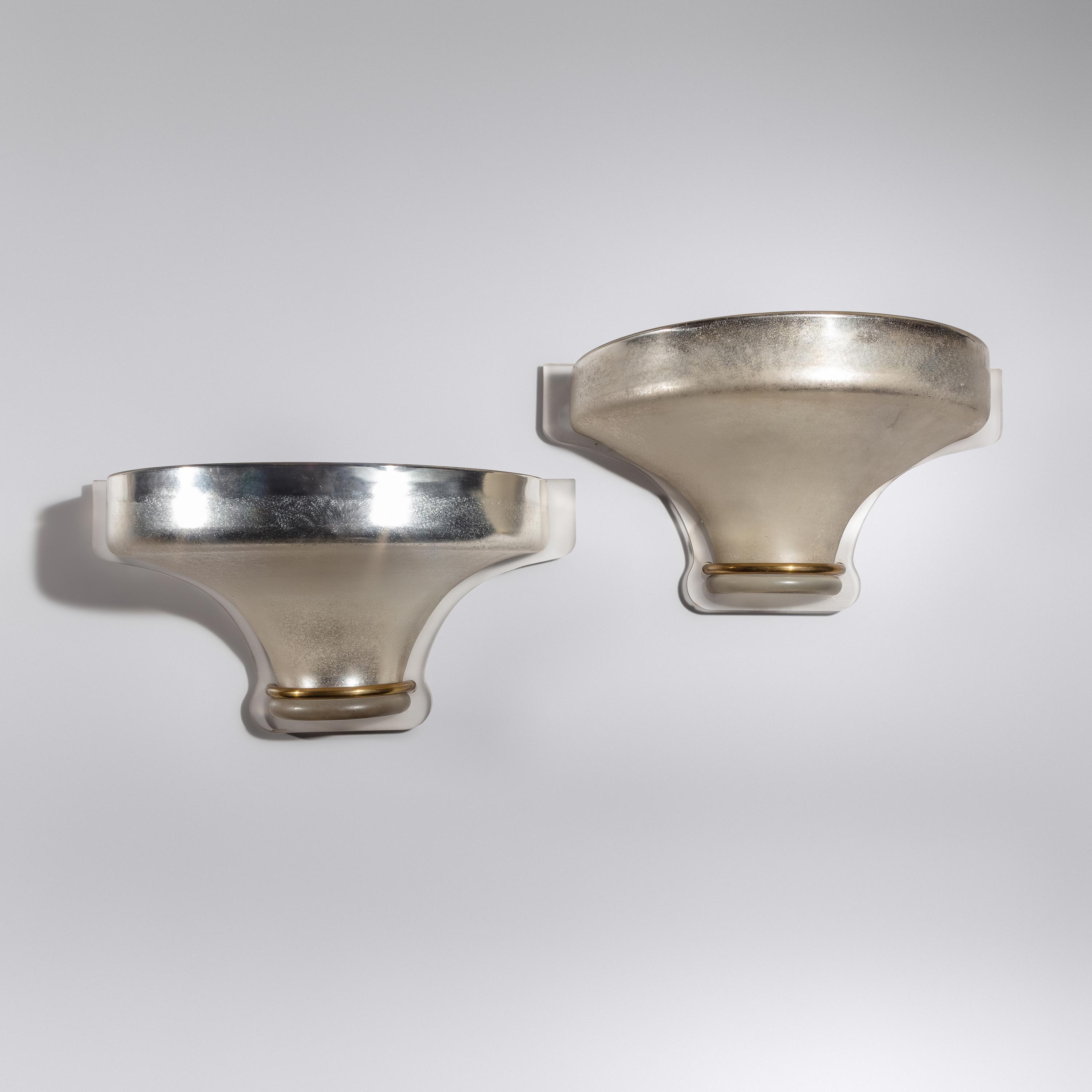 Karl Springer (German-American, 1931–1991) — Pair of Venetian Sconces, c. 1980