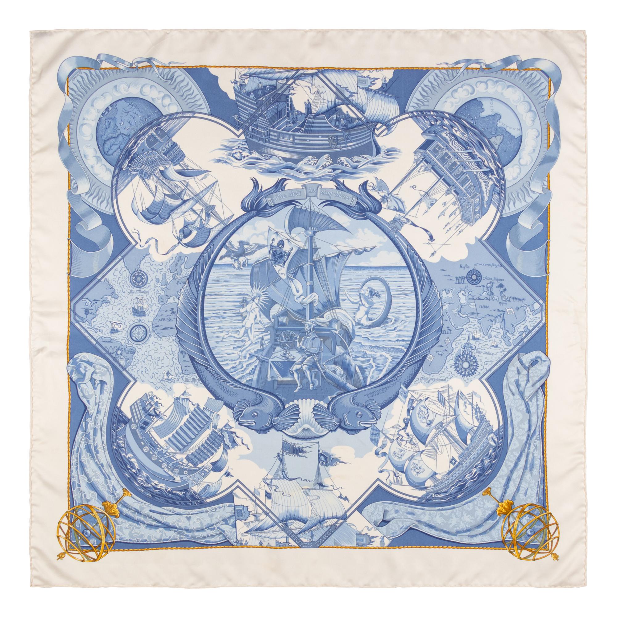 Hermès, Three Silk Scarves