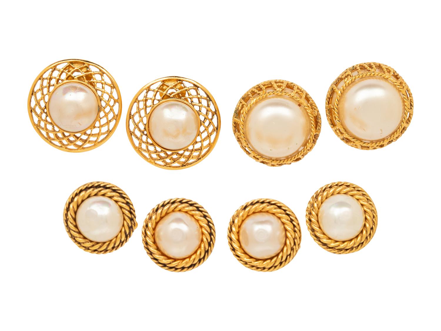Chanel, Two Pairs of Ear Clips & Two Sets of Cufflinks