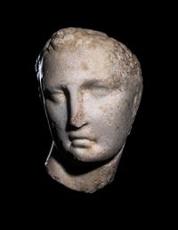 A Greek Marble Portrait Head of a Ruler