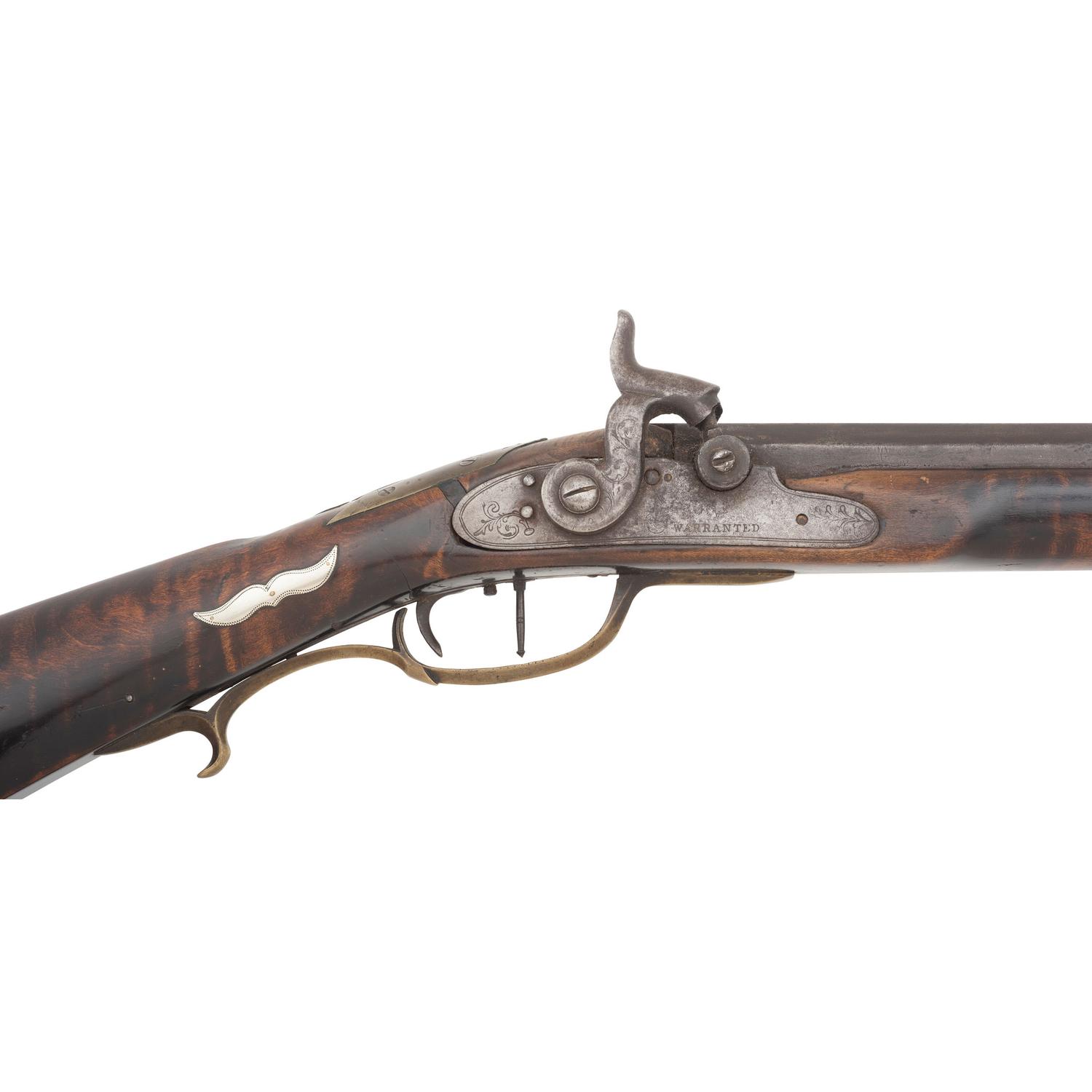Full Stock Percussion Rifle Marked J Douglas