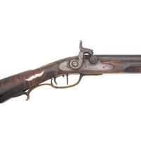 Full Stock Percussion Rifle Marked J Douglas