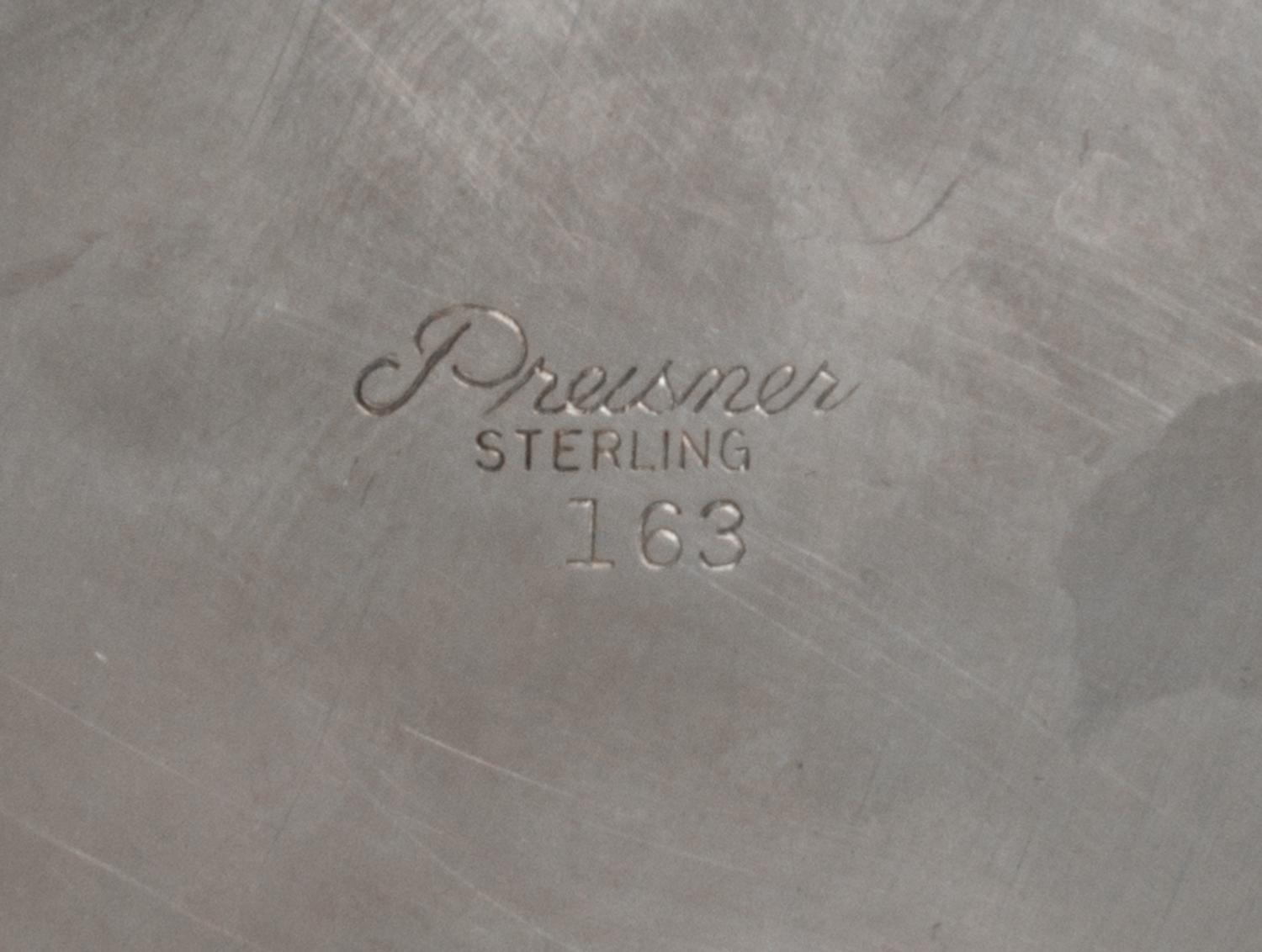 An American Silver "Revere" Bowl, Preisner Silver Co., Wallingford, CT, 20th Century, of typical form, the deep circular bowl with a fl