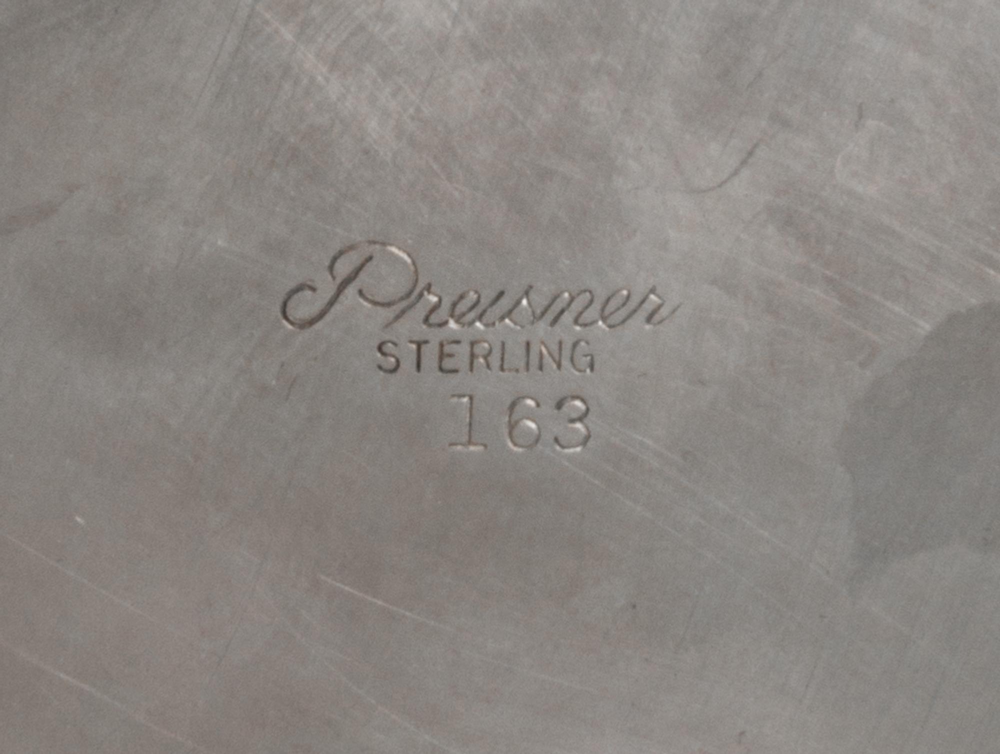 An American Silver "Revere" Bowl, Preisner Silver Co., Wallingford, CT, 20th Century, of typical form, the deep circular bowl with a fl