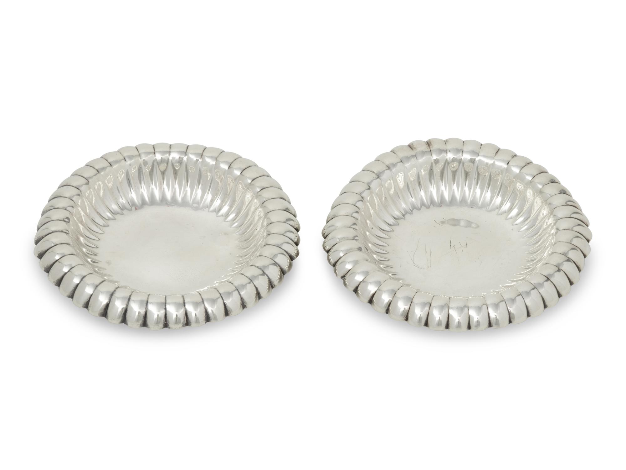 A Pair of Tiffany and Co. Silver Candy Bowls
