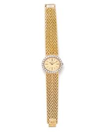 PIAGET, 18K YELLOW GOLD AND DIAMOND WRISTWATCH