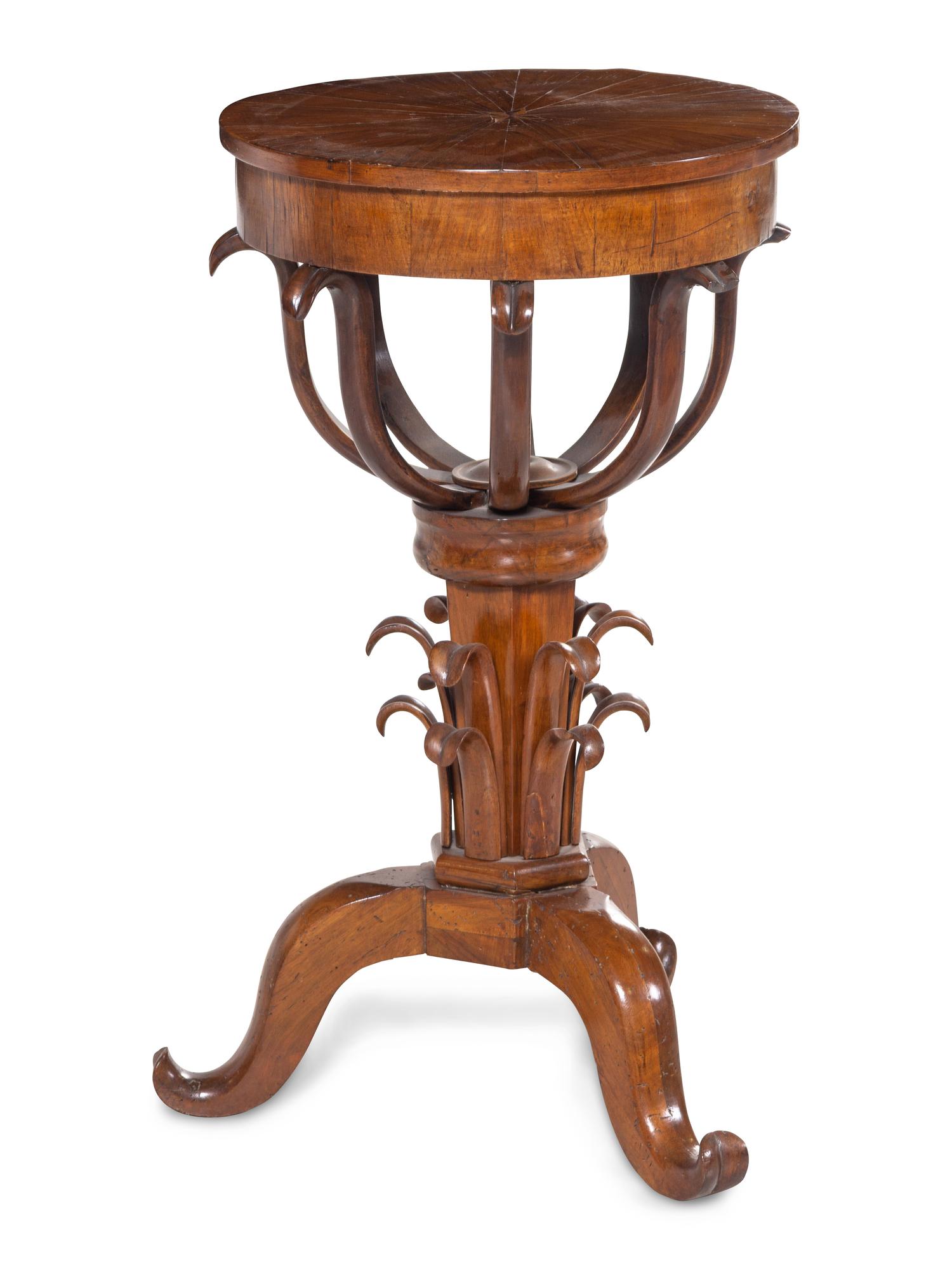 A Continental Mahogany Pedestal Table