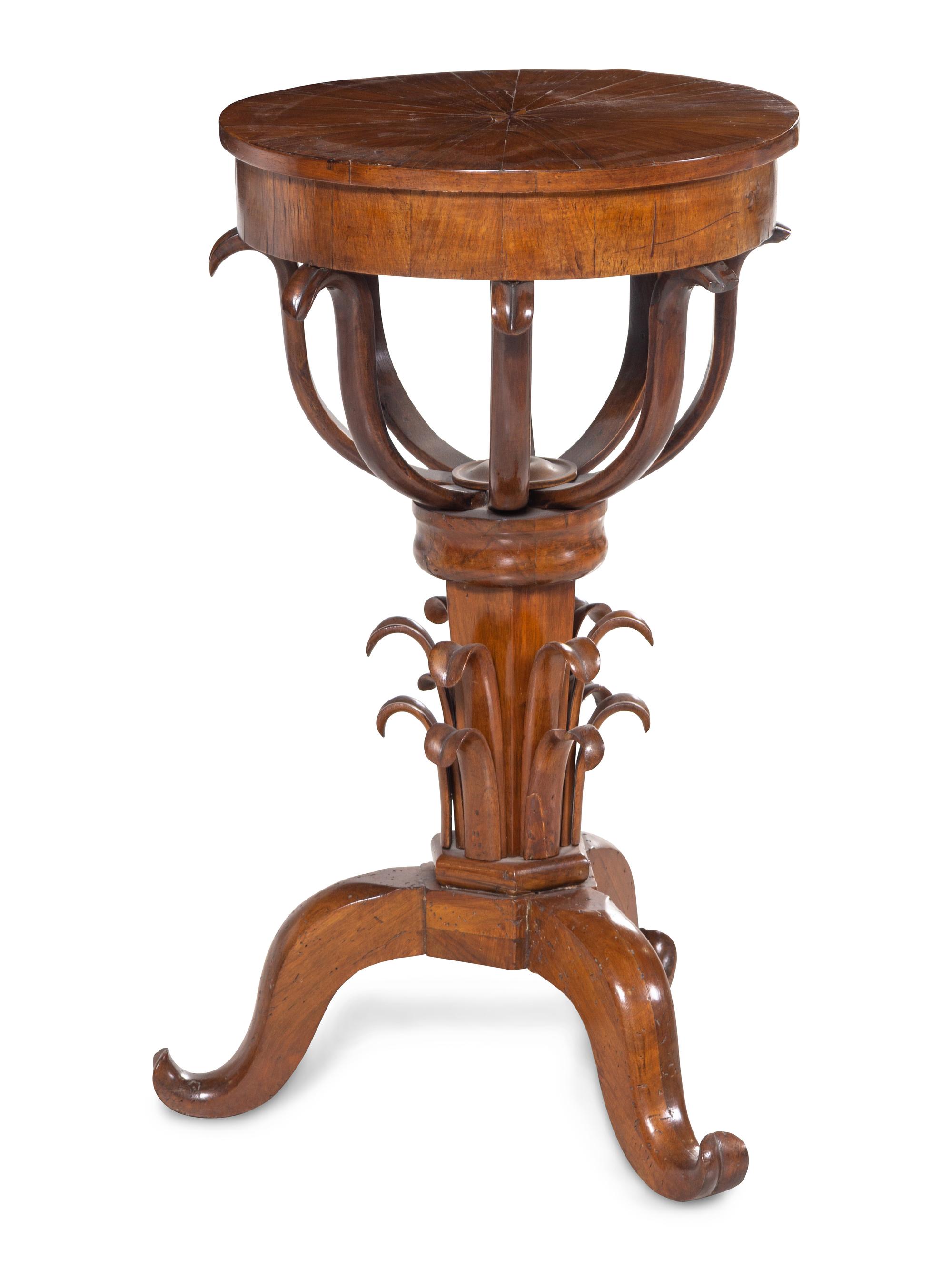 A Continental Mahogany Pedestal Table
