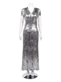 Naeem Khan Sequined Maxi Dress, 2010s
