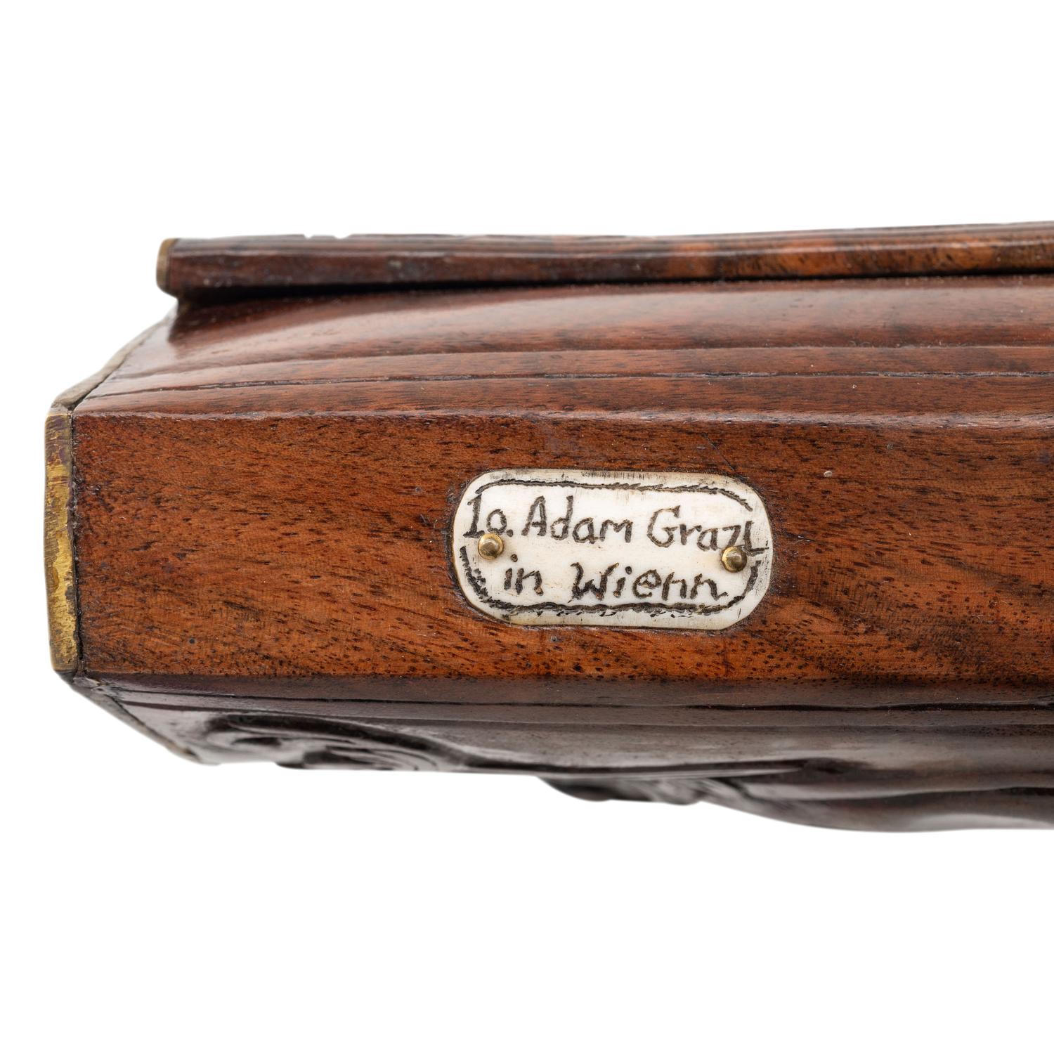 Contemporary Flintlock Jaeger Rifle in the Style of Johann Gratzl